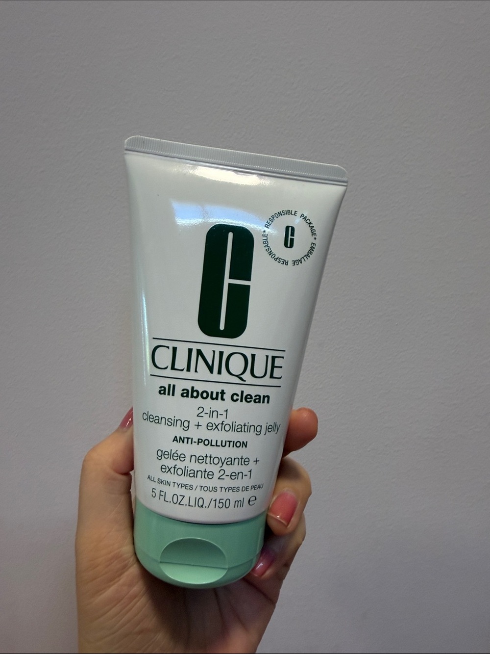 Clinique All About Clean 2-in-1 Cleansing + Exfoliating Jelly 150Ml